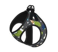 Wearing Clothes Corgi Dogs Print Harness Leash Set For Cat And Small Dog, Adjustable, Reflective, And Escape-Proof Vest With Soft Breathable Mesh Lining