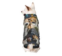 Wearing Clothes Corgi Dogs Printed Dog Hoodie Soft Dog Sweatshirt Cute Cat Dog Clothes for Small Dogs Kitten Puppy, XS