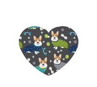 Wearing Clothes Corgi Dogs Printing 10 Pcs Car Air Freshener Fragrant Sheets,Car Hanging Accessories With Strings For Decor
