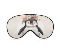Wearing Flowers Sleep Mask with Adjustable Strap, Comfortable & Soft Eye Mask for Sleeping Light Blocking, Lightweight & Breathable Eye Cover for Men Women