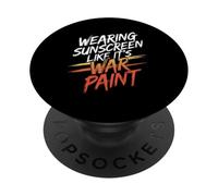 WEARING SUNSCREEN LIKE IT'S WAR PAINT PopSockets Adhesive PopGrip