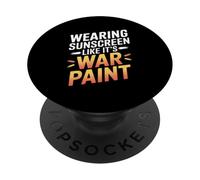 WEARING SUNSCREEN LIKE IT'S WAR PAINT PopSockets Adhesive PopGrip
