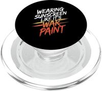 WEARING SUNSCREEN LIKE IT'S WAR PAINT PopSockets PopGrip for MagSafe
