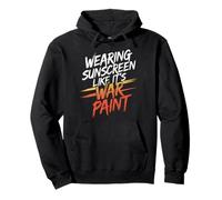 WEARING SUNSCREEN LIKE IT'S WAR PAINT Pullover Hoodie
