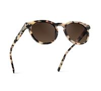 WearMe Pro WMP Eyewear - Women's Polarized Sunglasses: Classic Round Retro Style (Beige Tortoise/Brown)