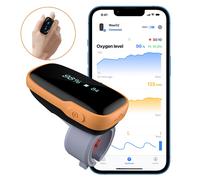 WearO2 Ring Wearable Oxygen Monitor Bluetooth Pulse Oximeter Vibration Alarm, UK