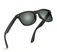 wearPro Polarised-Sunglasses-Mens-Womens-UV400-Protection Rectangular Sunglasses Retro Black Sun Glasses Unisex Classic Ultralight Shades For Cycling Driving Fishing（g15）