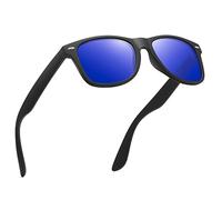 wearPro Polarised-Sunglasses-Mens-Womens-UV400-Protection Rectangular Sunglasses Retro Black Sun Glasses Unisex Classic Ultralight Shades For Cycling Driving Fishing（shenla）