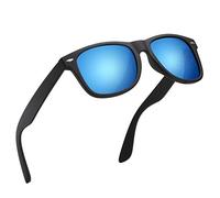 wearPro Polarised-Sunglasses-Mens-Womens-UV400-Protection Rectangular Sunglasses Retro Black Sun Glasses Unisex Classic Ultralight Shades For Cycling Driving Fishing（lan）