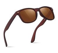 wearPro Polarised-Sunglasses-Mens-Womens-UV400-Protection Rectangular Sunglasses Retro Black Sun Glasses Unisex Classic Ultralight Shades For Cycling Driving Fishing（cha）