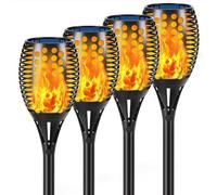 wearpro Solar Torch Lights Upgraded-42.9 inch Flickering Flames Solar Lights Outdoor Waterproof Landscape Decoration Lighting Dusk to Dawn Auto On/Off Garden Lights for Patio Pool Pathway 4 Pack