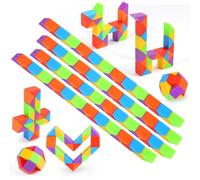 WEARXI 12 Packs 24 Blocks Magic Snake Cube, Party Bag Fillers for Kids