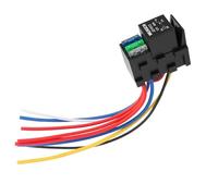 Weasch 12V Fuse Relay Kit, 4 Pin SPST 40A, Heavy Duty 12 AWG Copper Wires, with 1 Way Relay and 3 x ATC/ATO Blade Fuses, for Cars Truck Marine Boat Jeep (1)