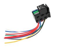 Weasch 12V Fuse Relay Kit, 5 Pin SPDT 40A, Heavy Duty 12 AWG Copper Wires, with 1 Way Relay and 3 x ATC/ATO Blade Fuses, for Cars Truck Marine Boat Jeep (1)