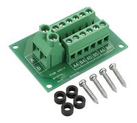 Weasch 30A 48V 2x6 Position Power Distribution Board Terminal Block | Screw Terminal Module & Circuit Splitter Heavy Duty for Solar System, RV, Marine & DIY