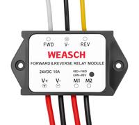 Weasch Forward and Reverse Relay Module, 24V 10A Pre-Wired with LED Light, for Motor/Linear Actuator, Reversing Relay Module