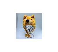 (WEASEL) Cute Plush Animal Hat with Ear Warmers