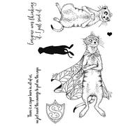 Weasel Stamps for Card Making Animals We just Need The Courage to Put on The Cape Words Phrase Transparent Silicone Seal Stamping Stamps for Paper Crafting Arts Crafts Handmade Crafts Scrapbook Decor