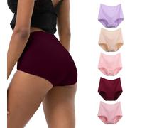 WEASIC underwear women knickers for women multipack women's knickers ladies knickers high waisted pants cotton panties ladies pants size 16 (5Pack-Multicoloured2, XL)