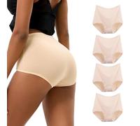WEASIC underwear women knickers for women multipack women's knickers ladies knickers high waisted pants cotton panties ladies pants size 14 (4Pack-Multicoloured1, L)