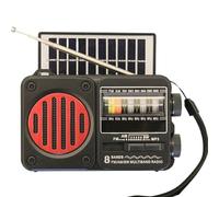 Weather Alert Radio - Battery Radio with USB Rechargeable LED Torch / Solar - USB and Solar Rechargeable LED Torch for Weather, Breakdowns, Camping, Hiking, Home and Shelter