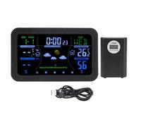 Weather Clock HD 3 Brightness Backlit Screen for Home Office Atomic Accuracy