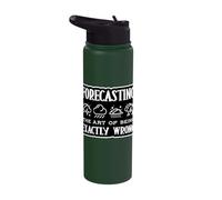 Weather Forecaster Forecasting The Art Exactly Wrong Stainless Steel Insulated Water Bottle
