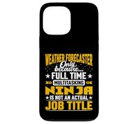 Weather Forecaster Job Title Funny Nowcast Weather Reporter Case for iPhone 13 Pro Max