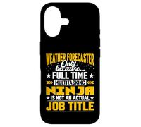 Weather Forecaster Job Title Funny Nowcast Weather Reporter Case for iPhone 17