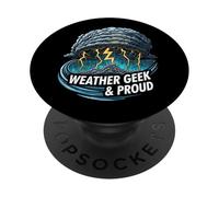 Weather Geek & Proud Storm Chaser Meteorologist Design PopSockets Adhesive PopGrip
