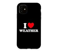 Weather Heart Forecast Man Temperature Storm Meteorology Fan Case for iPhone 11