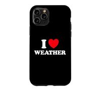 Weather Heart Forecast Man Temperature Storm Meteorology Fan Case for iPhone 11 Pro