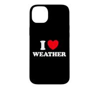 Weather Heart Forecast Man Temperature Storm Meteorology Fan Case for iPhone 14 Plus