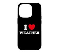 Weather Heart Forecast Man Temperature Storm Meteorology Fan Case for iPhone 14 Pro