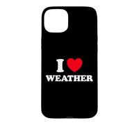 Weather Heart Forecast Man Temperature Storm Meteorology Fan Case for iPhone 15 Plus