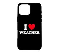 Weather Heart Forecast Man Temperature Storm Meteorology Fan Case for iPhone 16 Pro Max