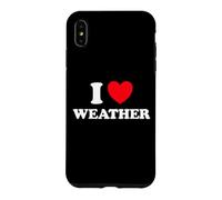 Weather Heart Forecast Man Temperature Storm Meteorology Fan Case for iPhone XS Max