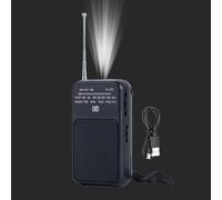 Weather Radio | Rechargeable Radio | 800 mAh Compact Camping Equipment, Multifunction Device for Indoor Outdoor Hiking and Survival