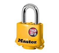 Weather Resistant 1-9/16" Laminated Steel Padlock w/ 1" Shackle-Master Lock-315KADHC