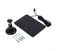 Weather Resistant 4W Panel for Arlo Ultra 5S | for ideal for garden, driveway, front door; keeps security for cams running 24/7 without for battery swaps(Black)