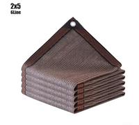 Weather Resistant Brown Shade Net for Creating Comfortable Outdoor Spaces (2x5)