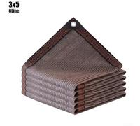 Weather Resistant Brown Shade Net for Creating Comfortable Outdoor Spaces (3x5)