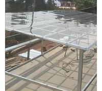 Weather-Resistant Clear Polycarbonate Roofing Sheets - 1.56x4m Transparent Acrylic Plastic for Greenhouse Canopy, Carport, Bus Shelters, Glass Replacement Panels