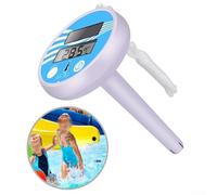 Weather Resistant Digital Pool Thermometer Powered by Solar Energy for Year Round Use