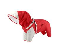 Weather Resistant Dog Raincoat Hooded Design Wind Proof Protection 4 Legs Pet Rain Jacket Small to Large Breeding Pet Rain Wear