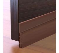 Weather Resistant Door Bottom Seal Protects Your Home from Dust, Dirt, and Wet Conditions (Brown)