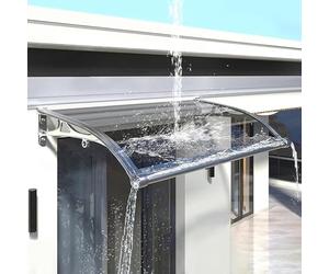 Weather-Resistant Entryway Canopy for Doors - Durable UV Protection Roof Overhang with Rain & Snow Guard for Ultimate Outdoor Shielding & Protection