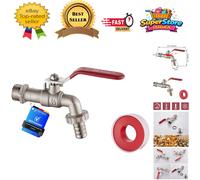 Weather-Resistant Garden Tap - Brass with Easy Mounting for -Round Use