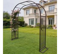 Weather Resistant Metal Garden Arch Heavy Duty Trellis Support for Plants Multi Width Easy Assembly Bronze Finish 180x40x230cm Ideal Garden Pathway Decor in the UK