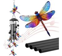 Weather Resistant Metal Wind Toll Constructed with Bright Hues Generating Harmonious Tones Ideal for Outdoor Mood Friendly Carillons